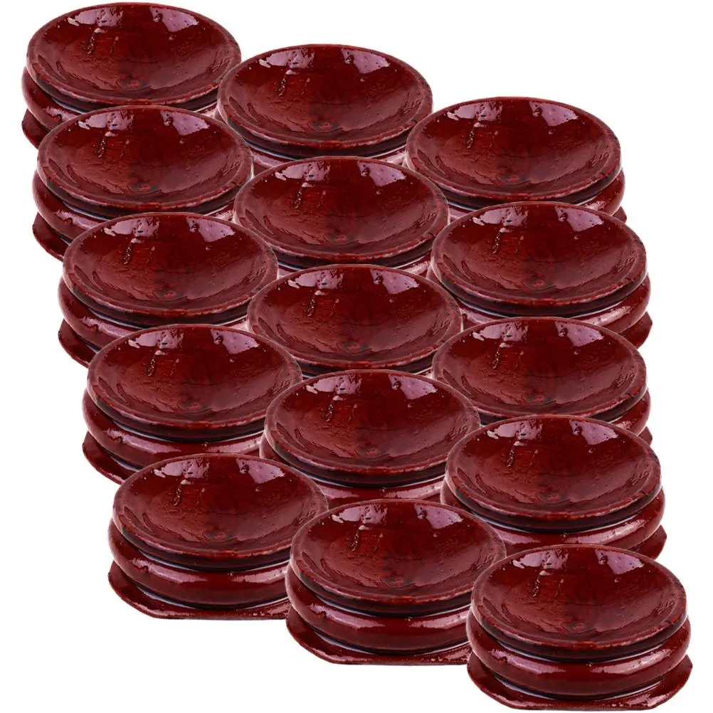 

15 Pcs Crystal Sphere Stand Base Stand Sphere Holder Stone Rock Display Wooden Round nament Home Decor Craft