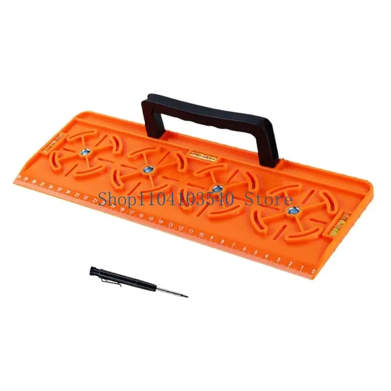 02DC Universal Electrical Box Placement Tool With Bubble Level And Visible Measurement Lines For Contractors
