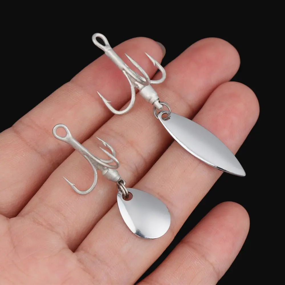 

HOT Sharp Lure Carbon Steel Turn Ring Sequins Fishing Hook with Sequin Jigging Bait