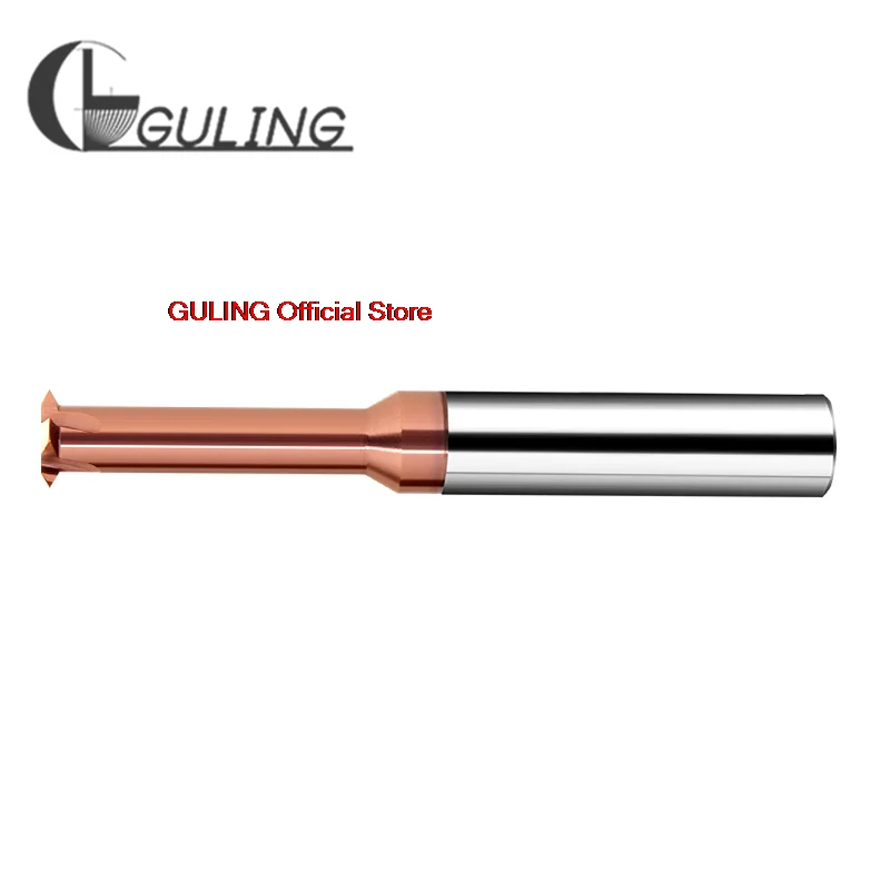 Imagem -02 - Guling-única Linha do Dente do Carboneto Contínuo Que Trituram Máquina do Cnc Cortador do Moinho m1 M1.6 m2 m3 m4 m5 m6 m8 M10 M12 M14