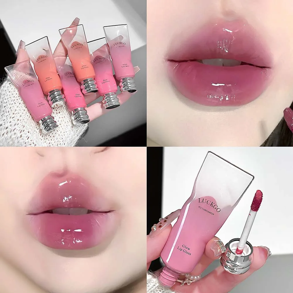 Water Plump Glaze Lip Gloss Moisturizing Mirror Finish Non Sticky_voghion.com