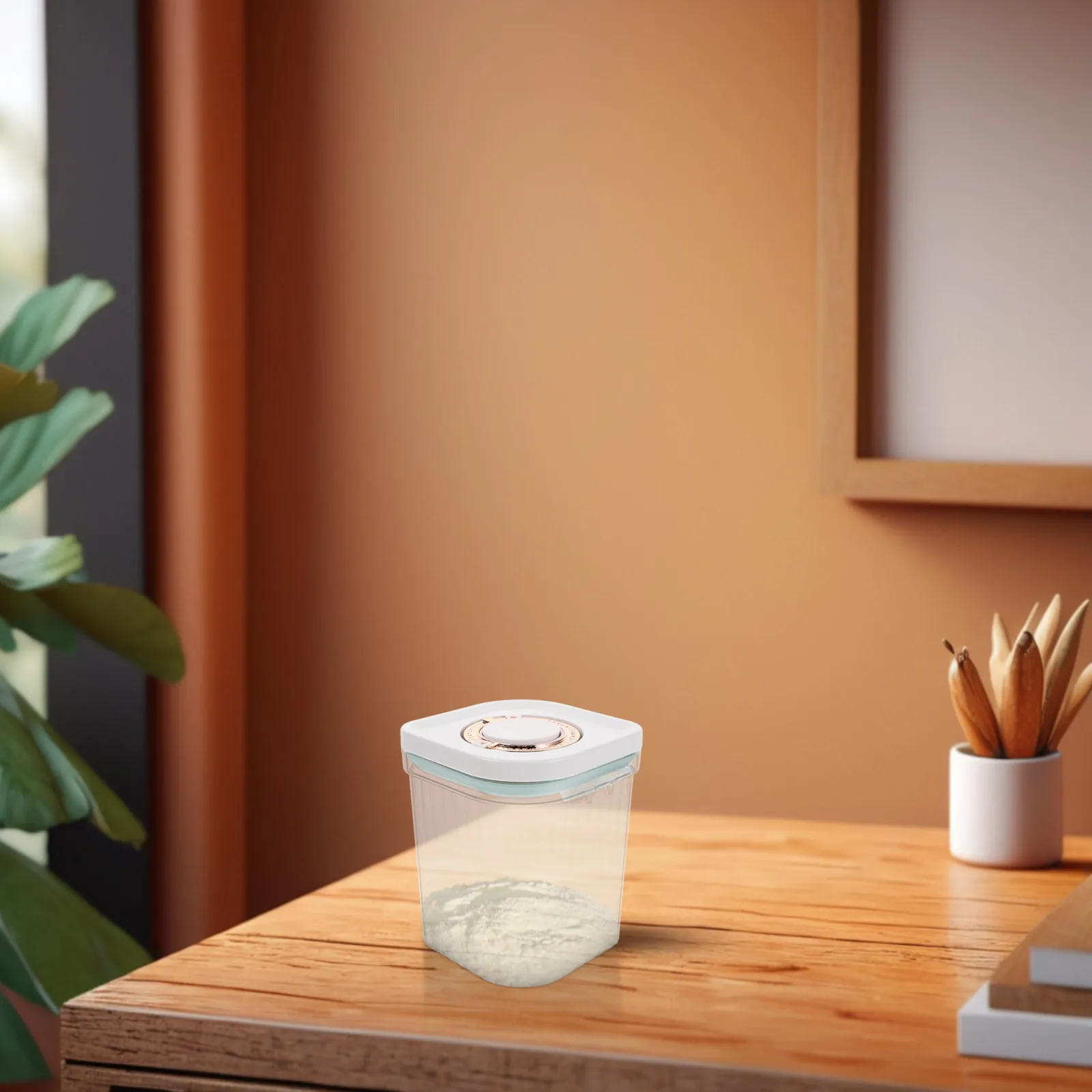 

1200 Ml Press-to- Plastic Milk Powder Container Airtight Formula Storage Jar for Baby Travel Home Use Portable