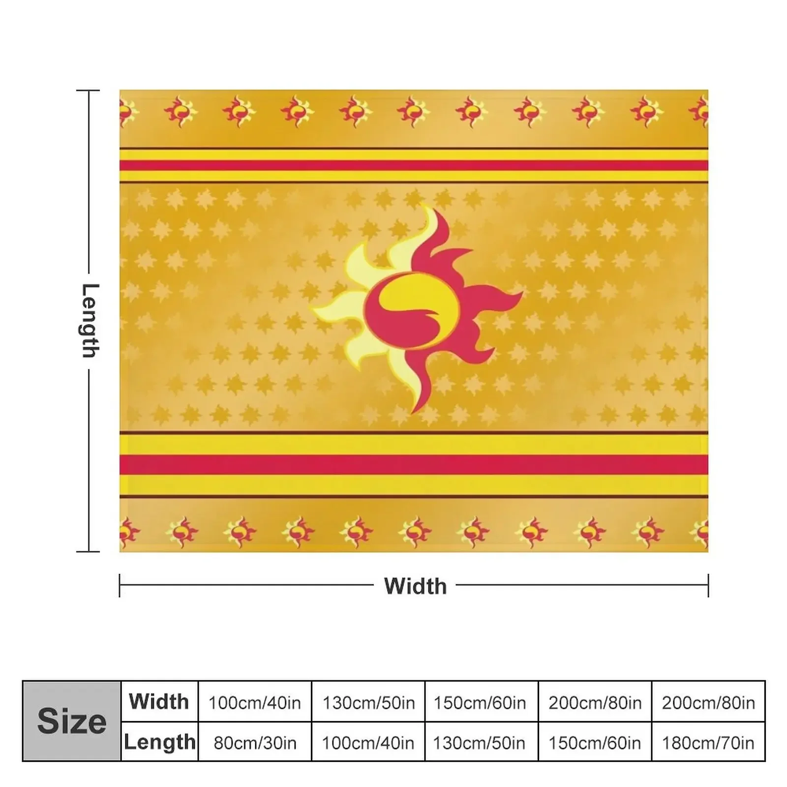 Sunset Shimmer Sun Fire Flames MLP Cutie Mark Sign v2 Throw Blanket Quilt Blankets For Bed Blankets