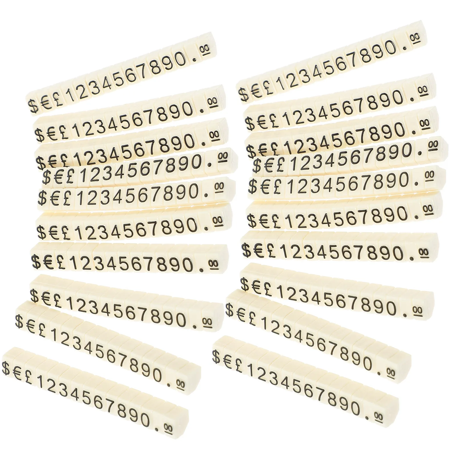 

20 шт. прозрачных регулируемых ценников-кубиков для ювелирных изделий, подставки для этикеток для магазинов, ценники для ювелирных товаров