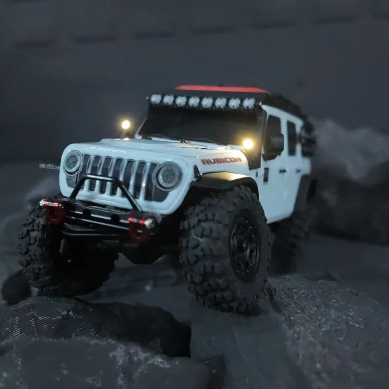 A Pillar Spotlights White & Warm Yellow  LED Lights for Axial SCX30 1/30 Jeep RC Crawler Lighting Upgrade