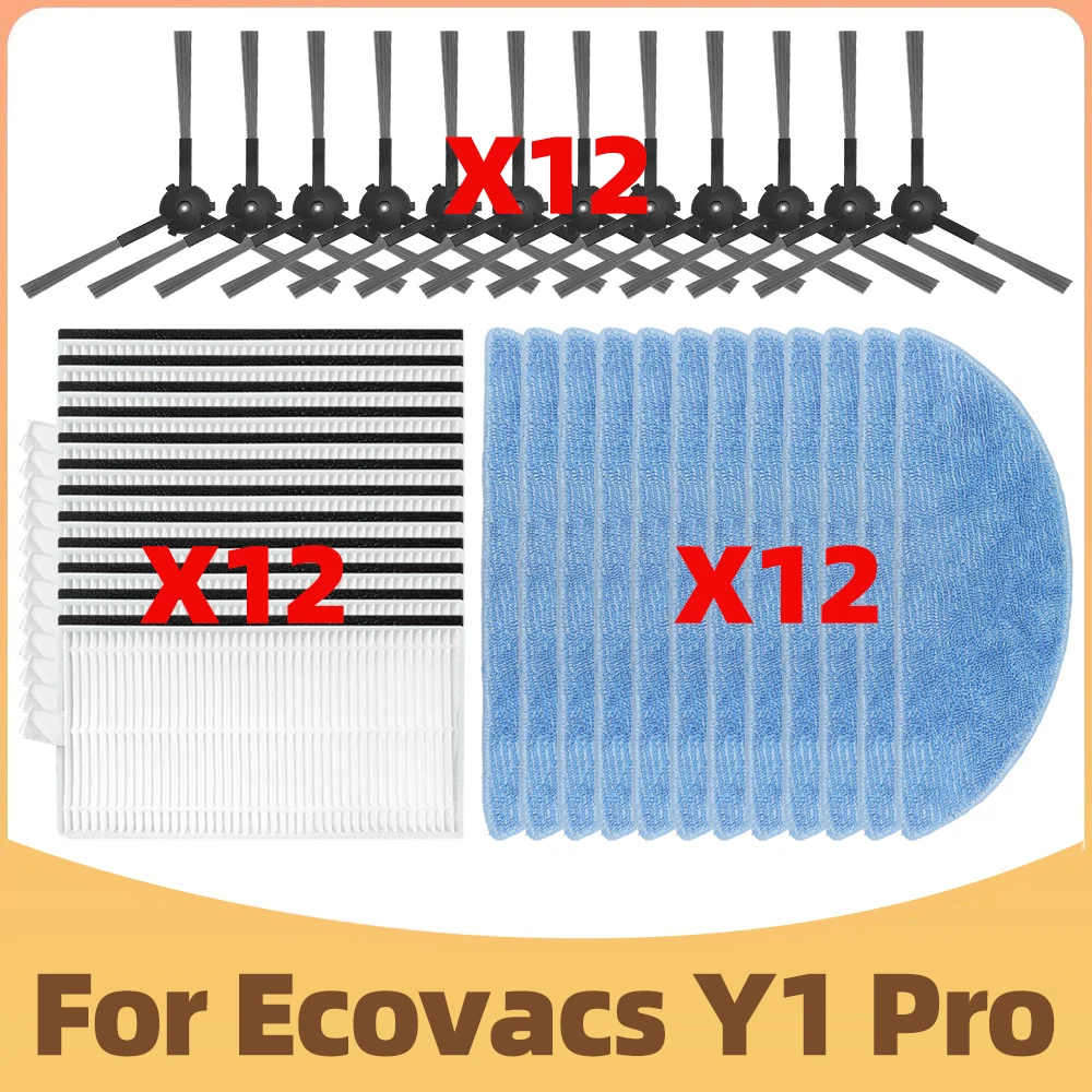 

Fit For ECOVACS DEBOT Y1 PRO, YEEDI Y1 PRO Vacuum Parts Side Brush Hepa Filter Mop Cloth Accessories