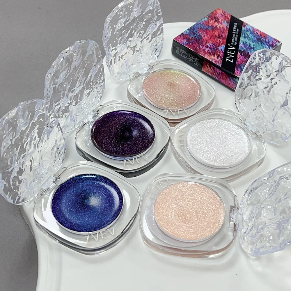 Paleta de sombra de ojos brillante, resistente al agua, larga duración, crema de sombra de ojos altamente pigmentada, fórmula en maquillaje mate y