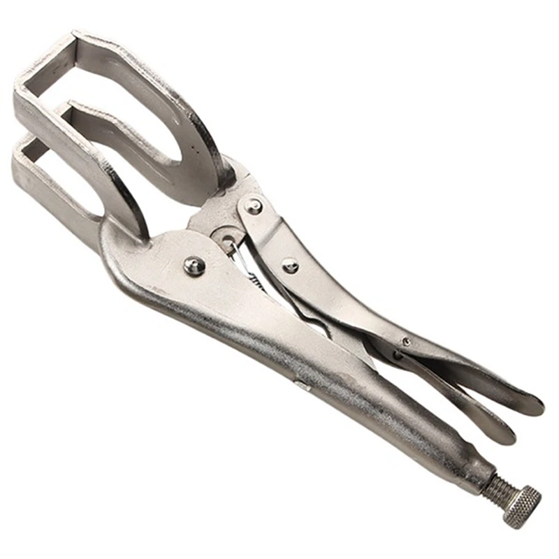 11 Inch Steel Vise Fixed Welding Plate Clamp Metal Grip Locking Pliers Reusable Easy To Use