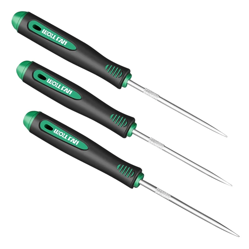 Stainless steel solid cone all steel cone drilling DIY direct push oil seal screwdriver unsealing home tools