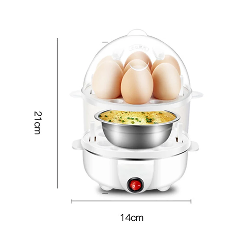 Egg cooker 220v egg steamer piastra riscaldante per uso domestico piccola macchina multifunzionale per la colazione all'uovo al vapore con crema pasticcera all'uovo