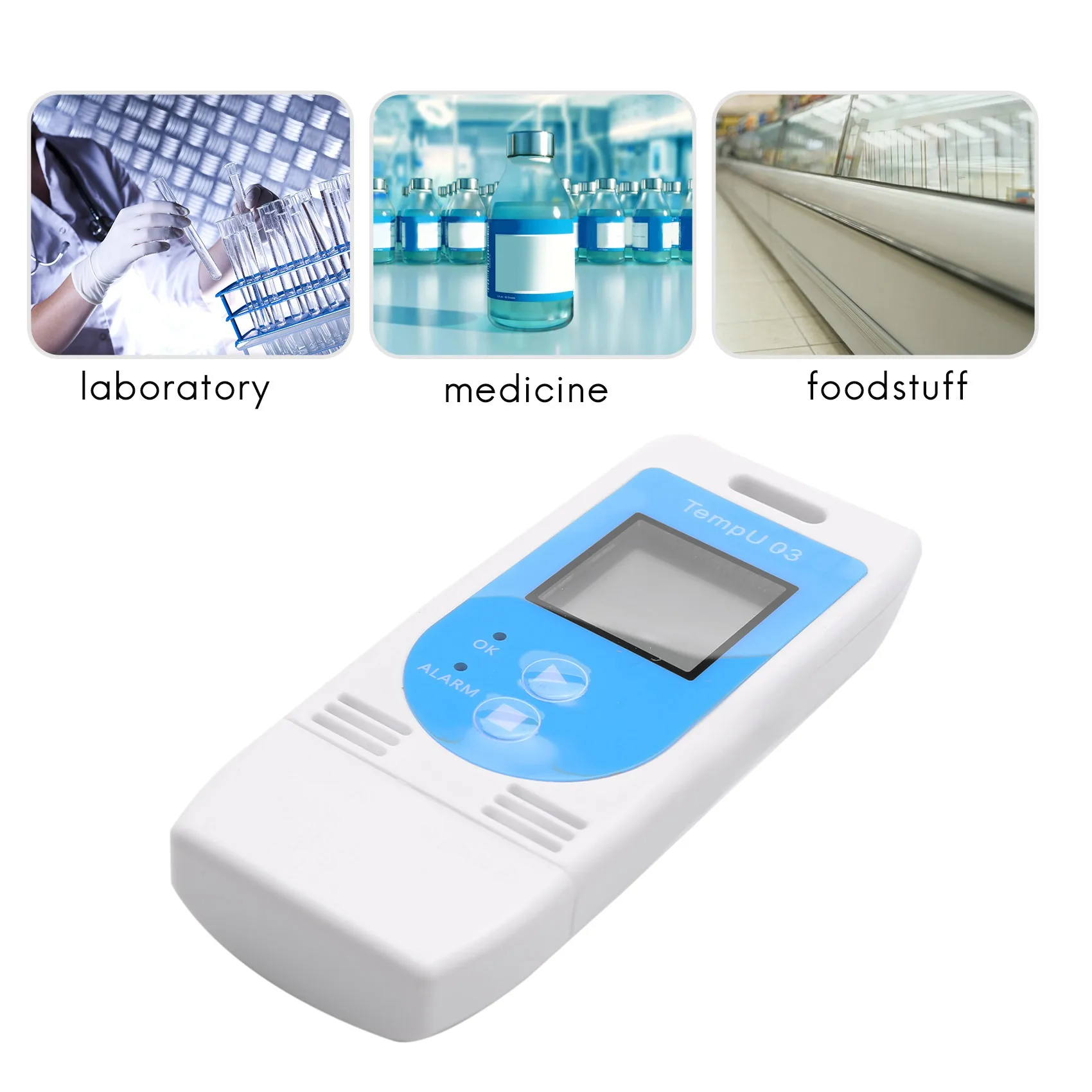 USB Temperature Humidity Data Logger Reusable RH TEMP Data Logger Recorder Humiture Recording Meter with 12,000 Record Capacity