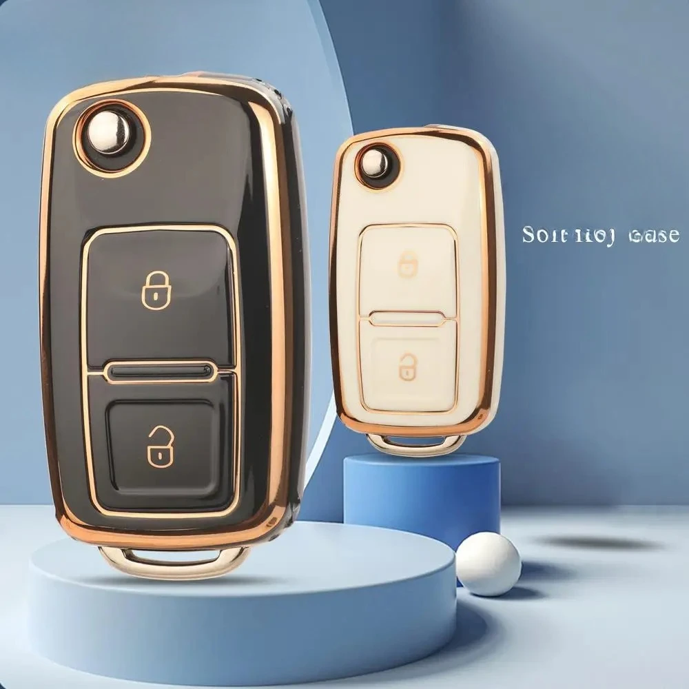 

Чехол для ключей автомобиля Volkswagen MK4 Bora Golf 4 5 6 Jetta Passat Polo Bora Touran Skoda Seat 2BTN TPU