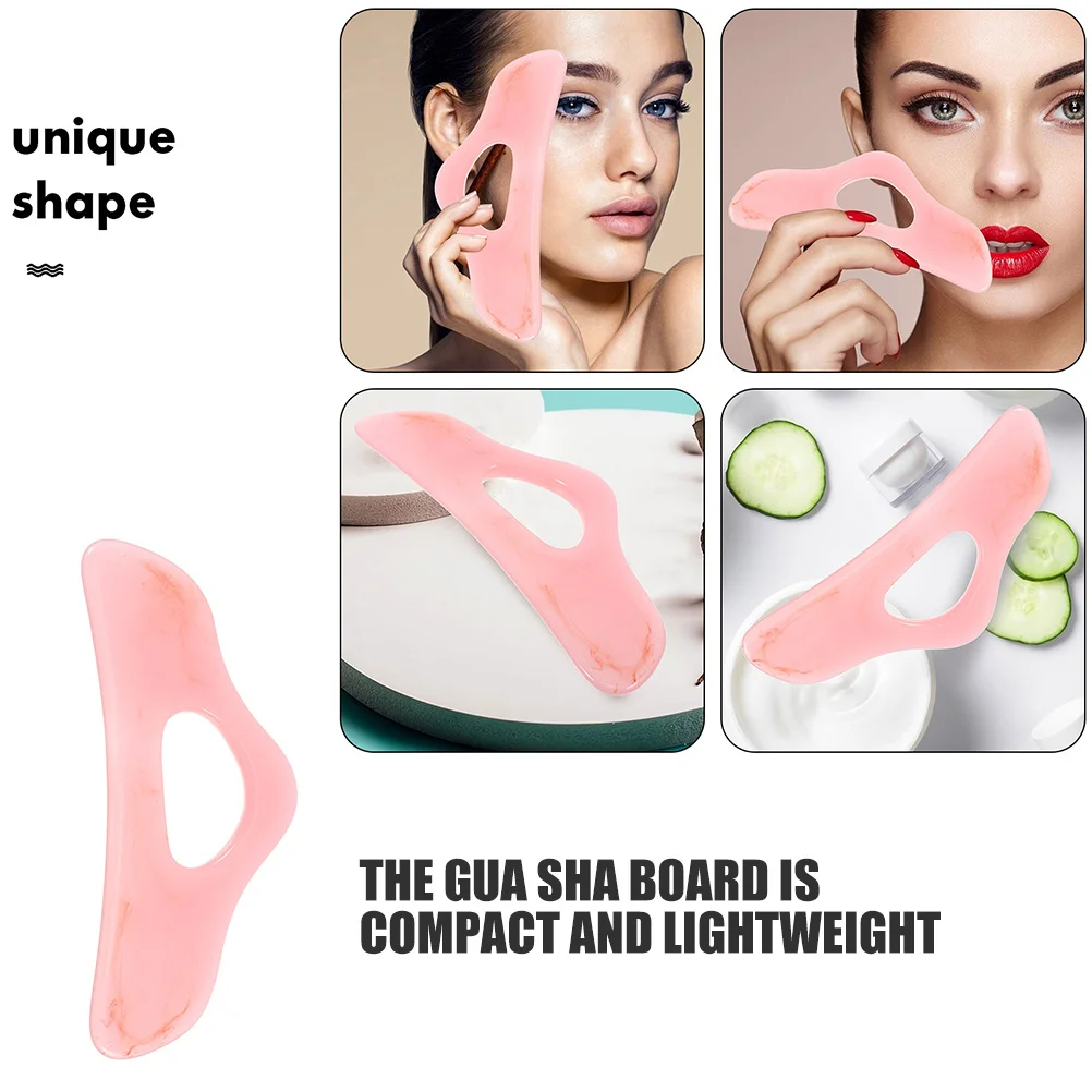 2 szt. Skrobak do masażu Guasha, przenośny masażer do twarzy, mini skrobak do mięśni, wielokrotnego użytku, do relaksacji twarzy i ciała