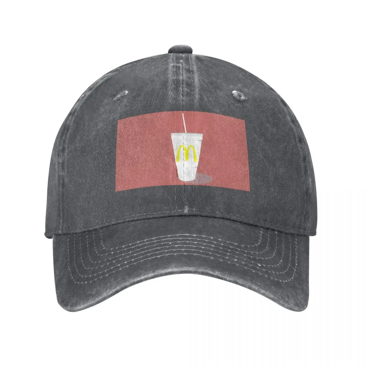 McD Iced Tea Illustration Baseball Cap Anime Trucker Cap Snapback Cap Mountaineering Caps For Women Men's