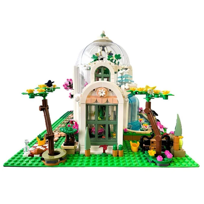 ชุดตัวต่อ MOC สวนพฤกษศาสตร์ 1853 ชิ้น แบบจำลองทางเลือก ของขวัญคริสต์มาส ตัวต่อประกอบเอง ของเล่น DIY เสริมสร้างความคิดสร้างสรรค์ ของขวัญวันเกิด
