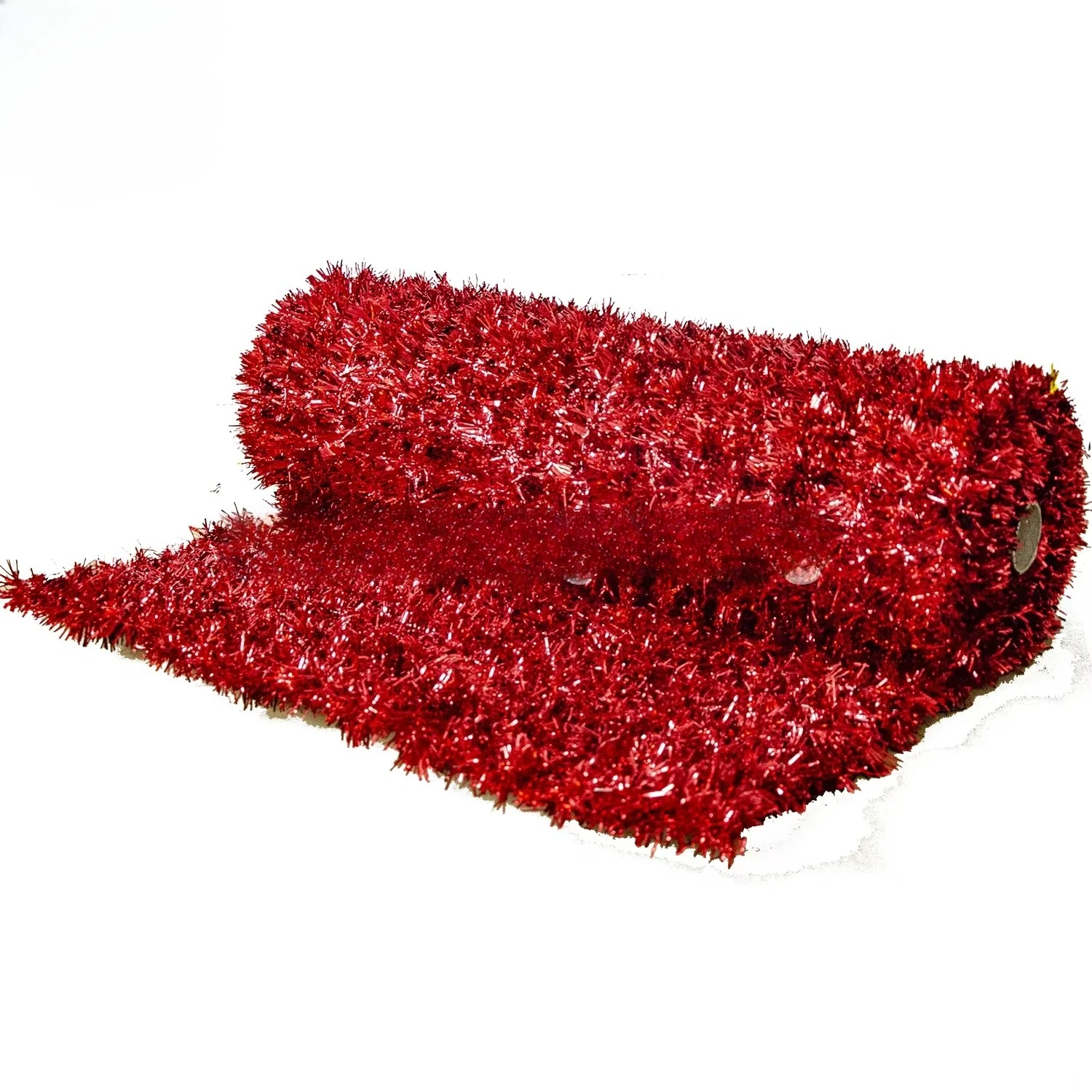 High quality pet mesh tinsel carpet grass christmas pattern decoration