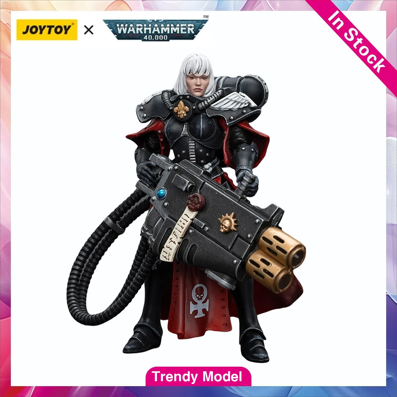 

【TM】 JOYTOY Warhammer 40K Adepta Sororitas Retributor with Multi-melta 1/18 Figures Action Figures Models Toys