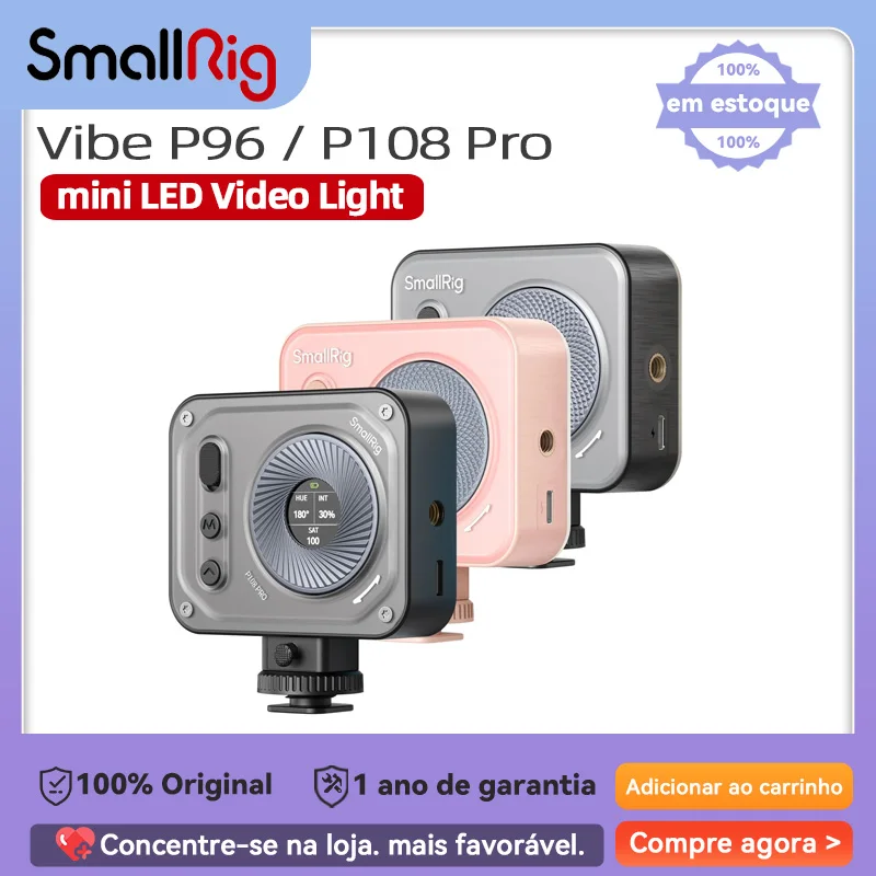 SmallRig Vibe P96 / P108 Pro Mini LED Video Light 2500K-6500K Fill Light for Video Content Creation 4660 4786 4661