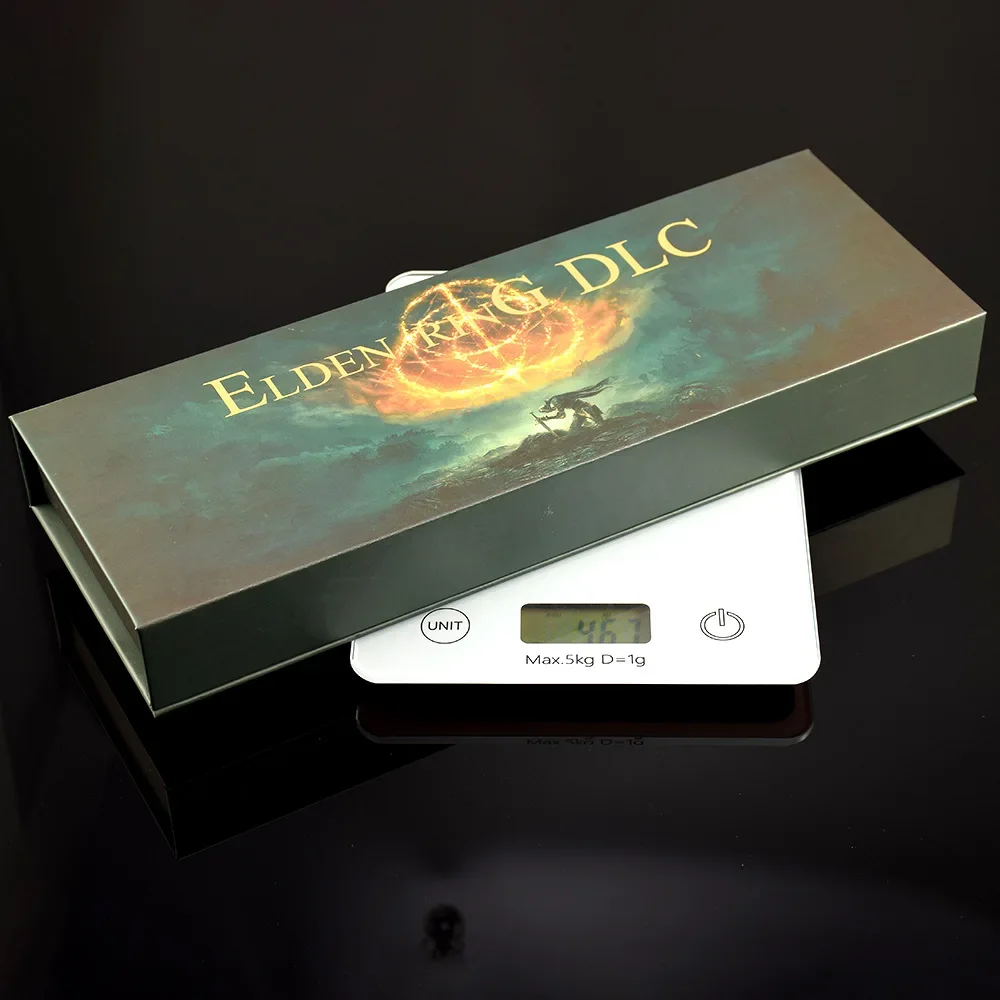 30CM Eldenn Periferiche di gioco giapponesi Lama nera di Maliketh Full Metal Craft Arma Modello Confezione regalo Ornamento da collezione Giocattolo per ragazzo