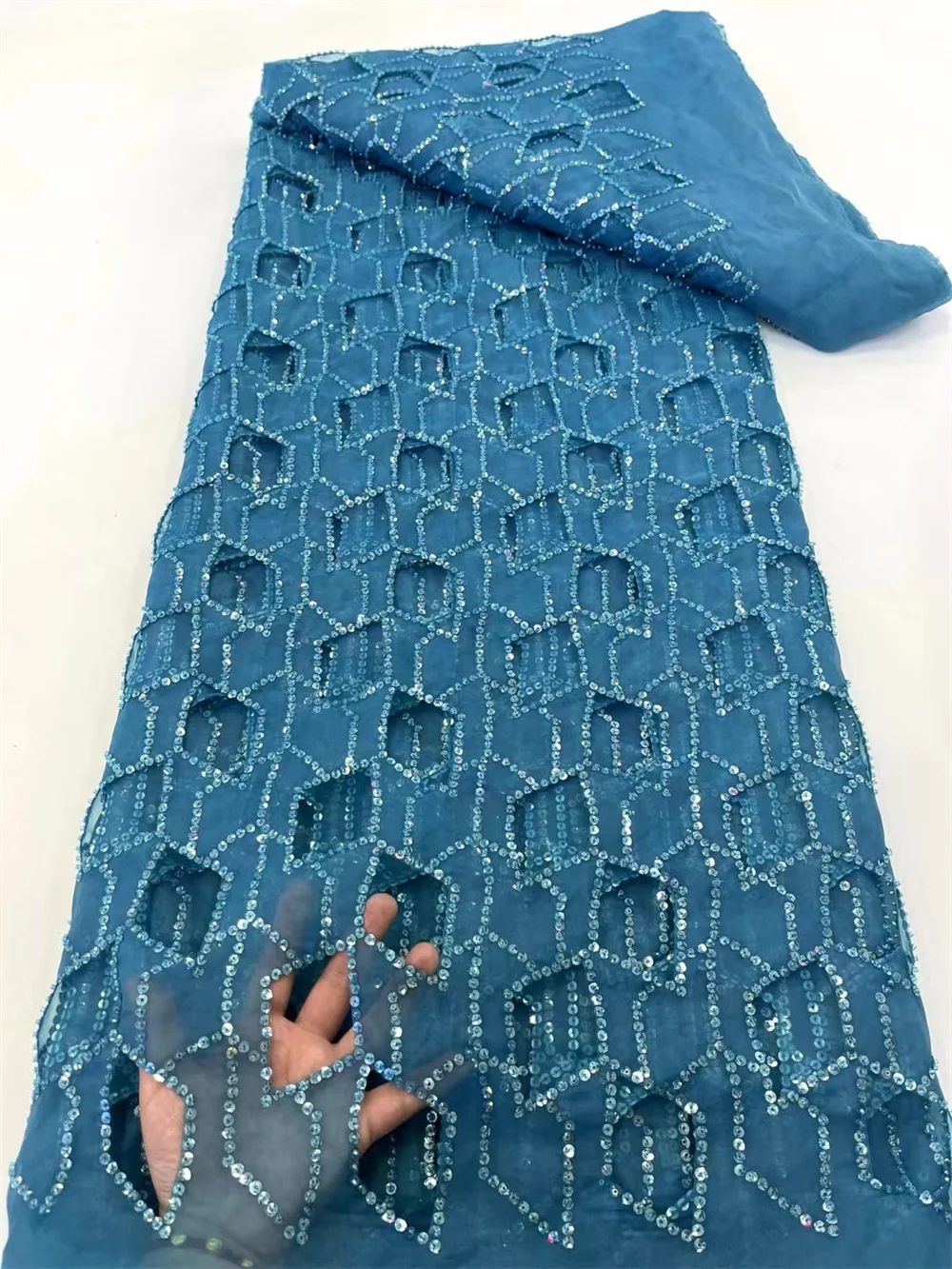 African Chiffon Lace Fabric 2024 High Quality Lace Material Black Nigerian French Lace Fabric For Women Wedding Party DreYa07-2