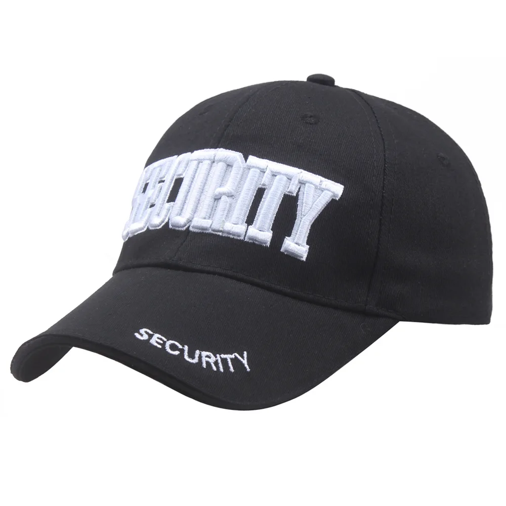 Security Baseball Cap Embroidered Men's and Women's Summer Outdoor Sun Protection and Breathable Sun Hat