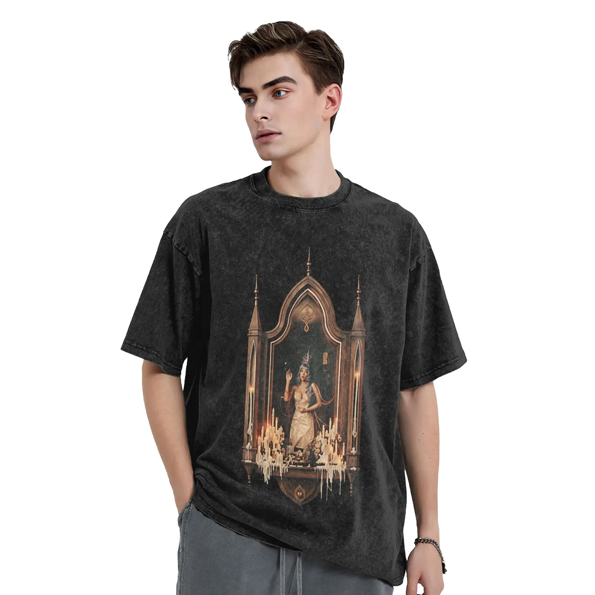 M-Melanies Martinez Hades T-Shirt for Men  Crazy Cotton Tees Round Collar Short Sleeve T Shirt Plus Size Clothing