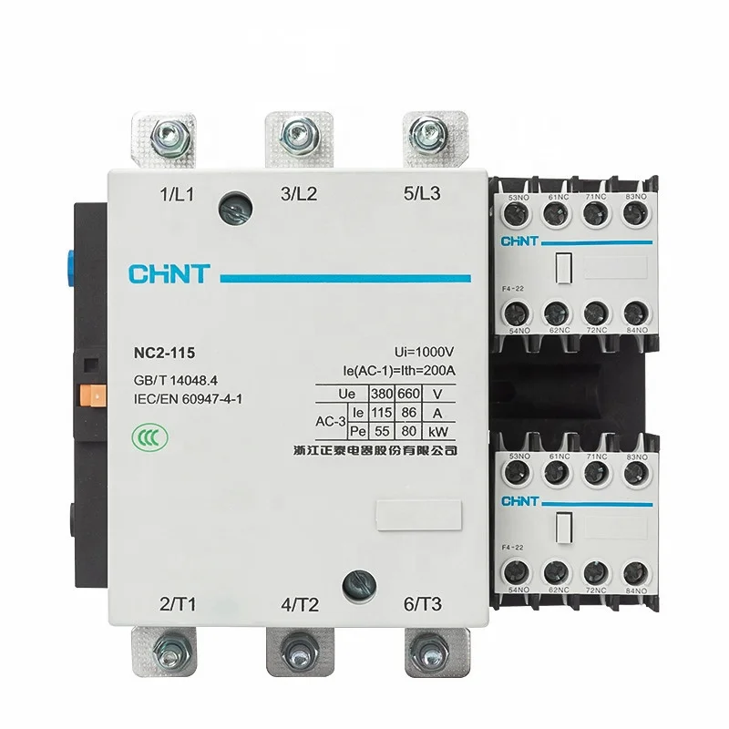 

Contactor NC2-115 150 185 225 265 330 400 500 630 800A 110V 127V 220V 380V 400V AC Contactor Magnetic