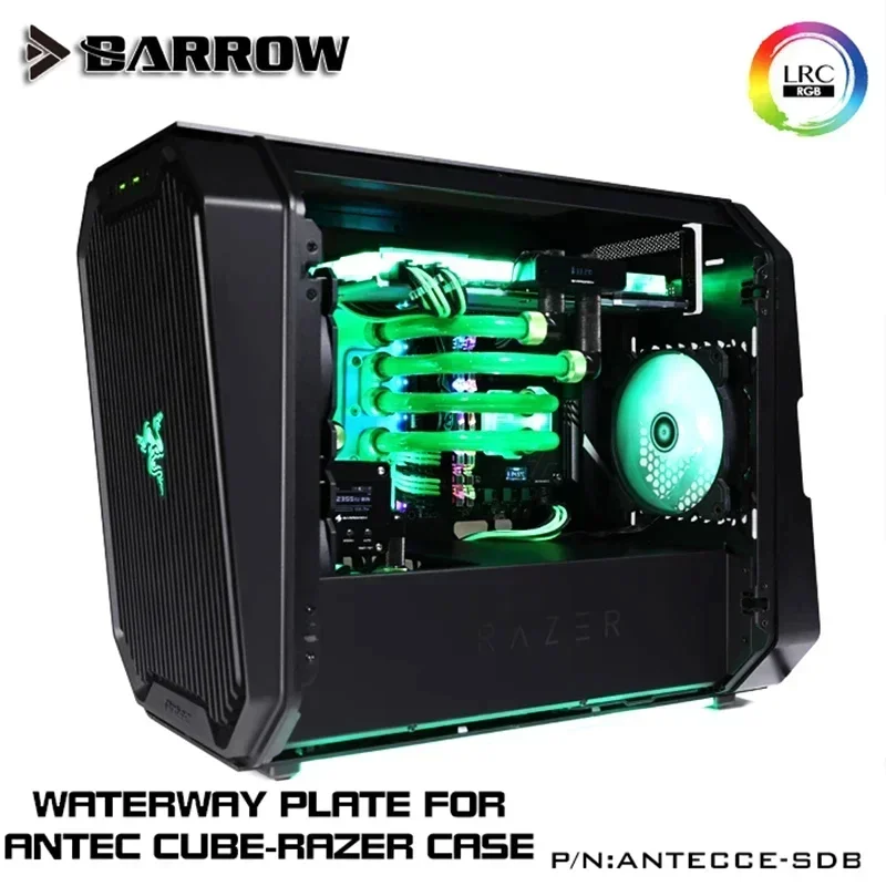 Barrow Waterway Board Reservoir Water Tank For PC Antec Cube-Razer Case water cooling system construction 5V ARGB 3pin