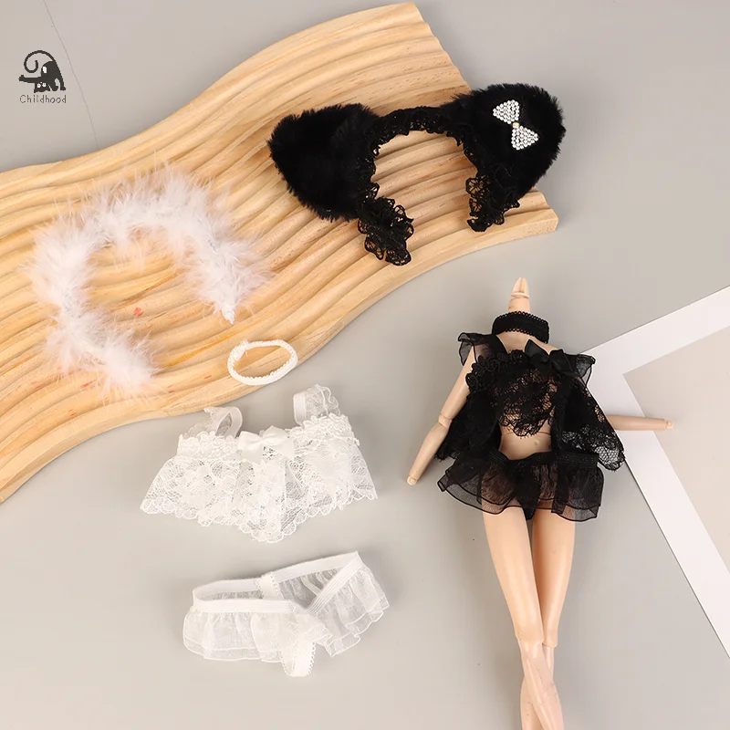 Cotton Doll Clothes Sexy Lace Suspender Skirt Pants Skirt Suit Clothes Accessories