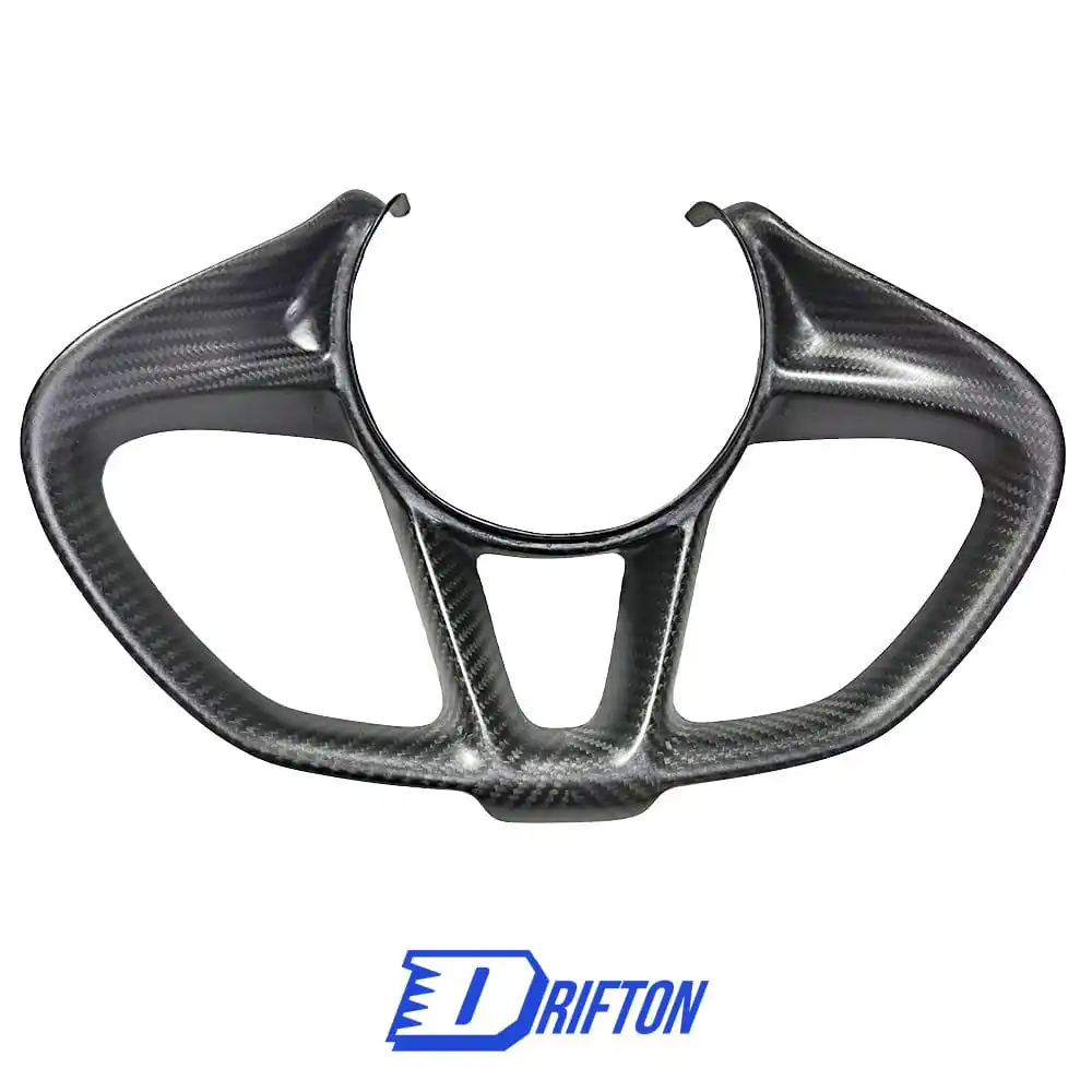 OEM Style Dry Carbon Fiber Steering Wheel Center Trim For Mclaren 720S Interiors Kits Cover Parts 2017 2018 2019 2020 2021 2022