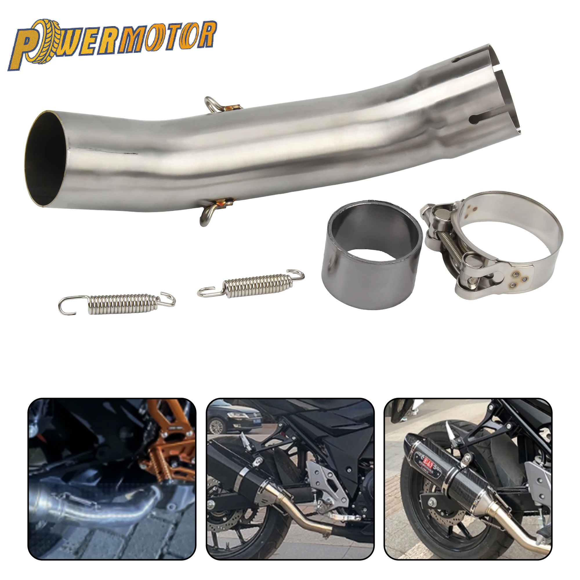 Motorrad Auspuffanlage Mittleren Link Rohr Schalldämpfer Escape Für KTM DUKE 125 250 390 Abenteuer RC390 2020 - 2023 zubehör