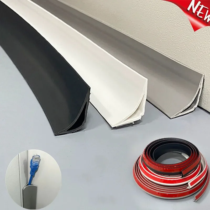 1M Self-adhesive Trim Wall Corner Caulk Internal Corner Skirting Line Ceiling Strip Decorative Strip Molding Edge Decor Strip