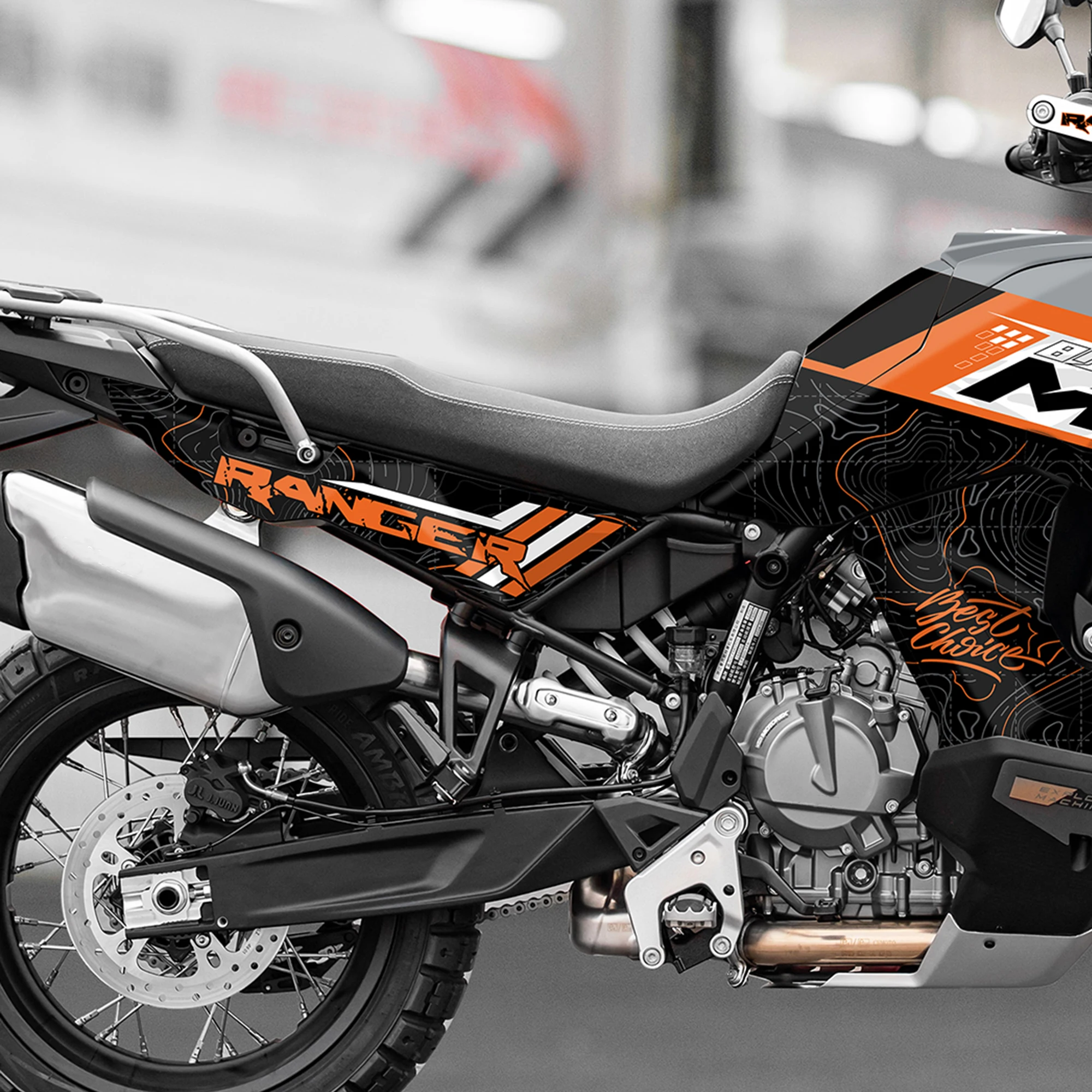 Full Body Decorative Stickers Compatible with 2024 CFMOTO 800MT-X Motorcycle Custom Racing Livery Decals Anti-Scratch Bike Mod P