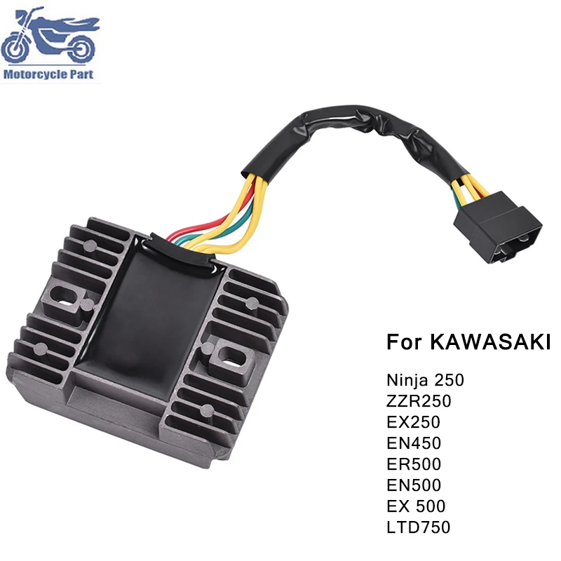 

Motorcycle Voltage Regulator Rectifier For KAWASAKI Ninja 250 ZZR250 ZZR 250 EX250 EN450 ER500 ER 500 EN500 EX500 EX 500 LTD750