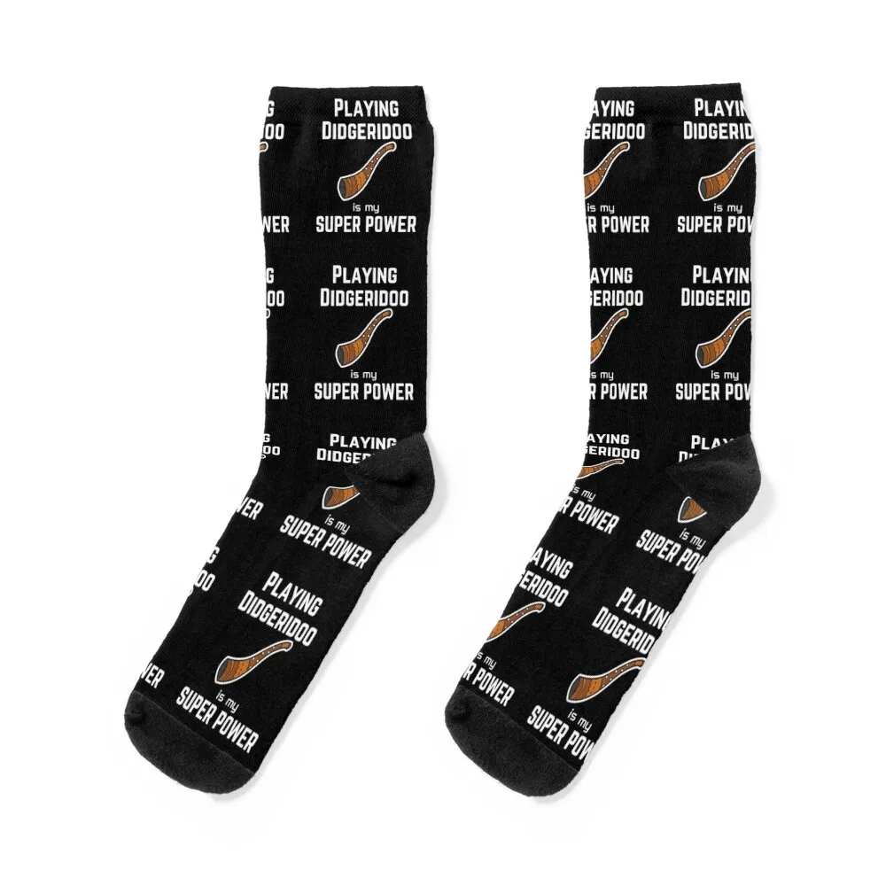 

Playing Didgeridoo is my superpower Socks essential cotton valentine gift ideas Socks Man Women's