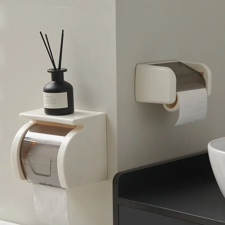 壁掛けトイレットペーパーホルダー浴室防水ティッシュボックスペーパータオルラック収納棚トイレアクセサリーフレッシュジーウェン