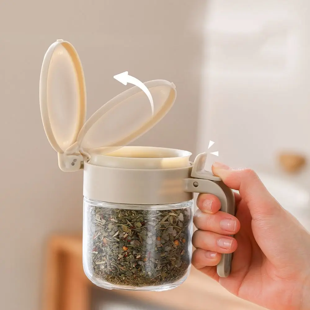 

Многофункциональная стеклянная бутылка для приправ, герметичная банка для хранения, прозрачная пылезащитная банка для соли, кухня