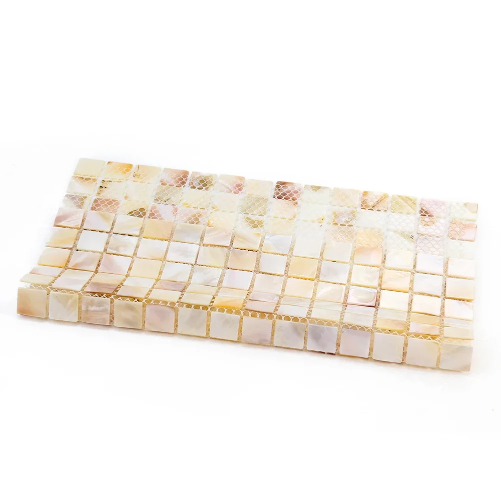 1PC Freshwater Shell Mosaic Flower Mesh TV Background Wall Tile Bathroom Living Room Wall Stickers