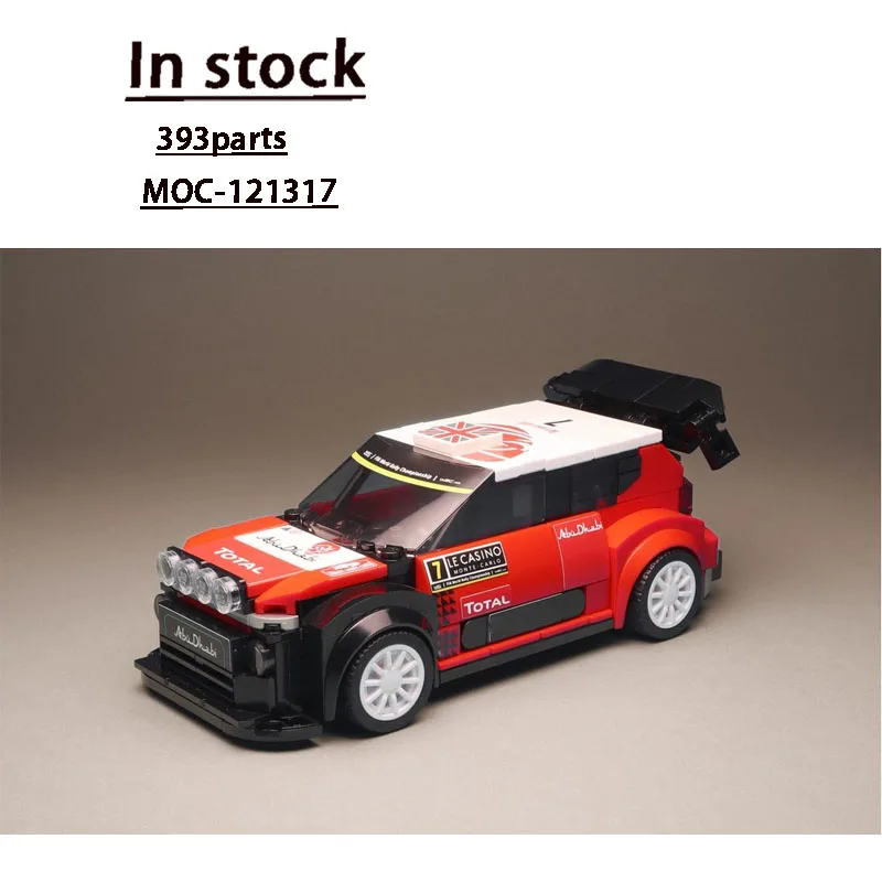 

MOC-121317 Новый классический C3 WRC спортивный гоночный автомобиль, строительный блок, модель 393, детали MOC, креативная детская игрушка на день рождения для мальчиков