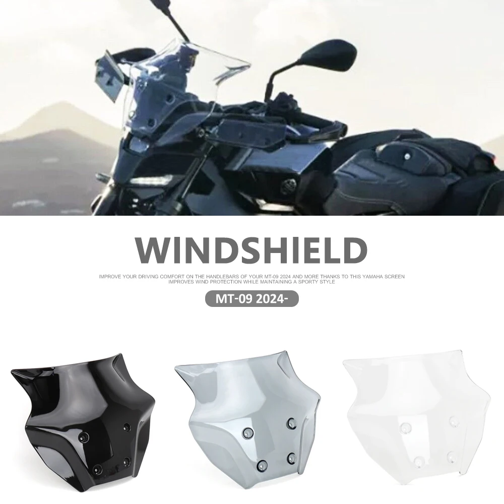 

New Motorcycle Accessories Windshield Wind Deflector Windscreen Fairing For YAMAHA MT-09 MT09 MT 09 mt09 2024 2025