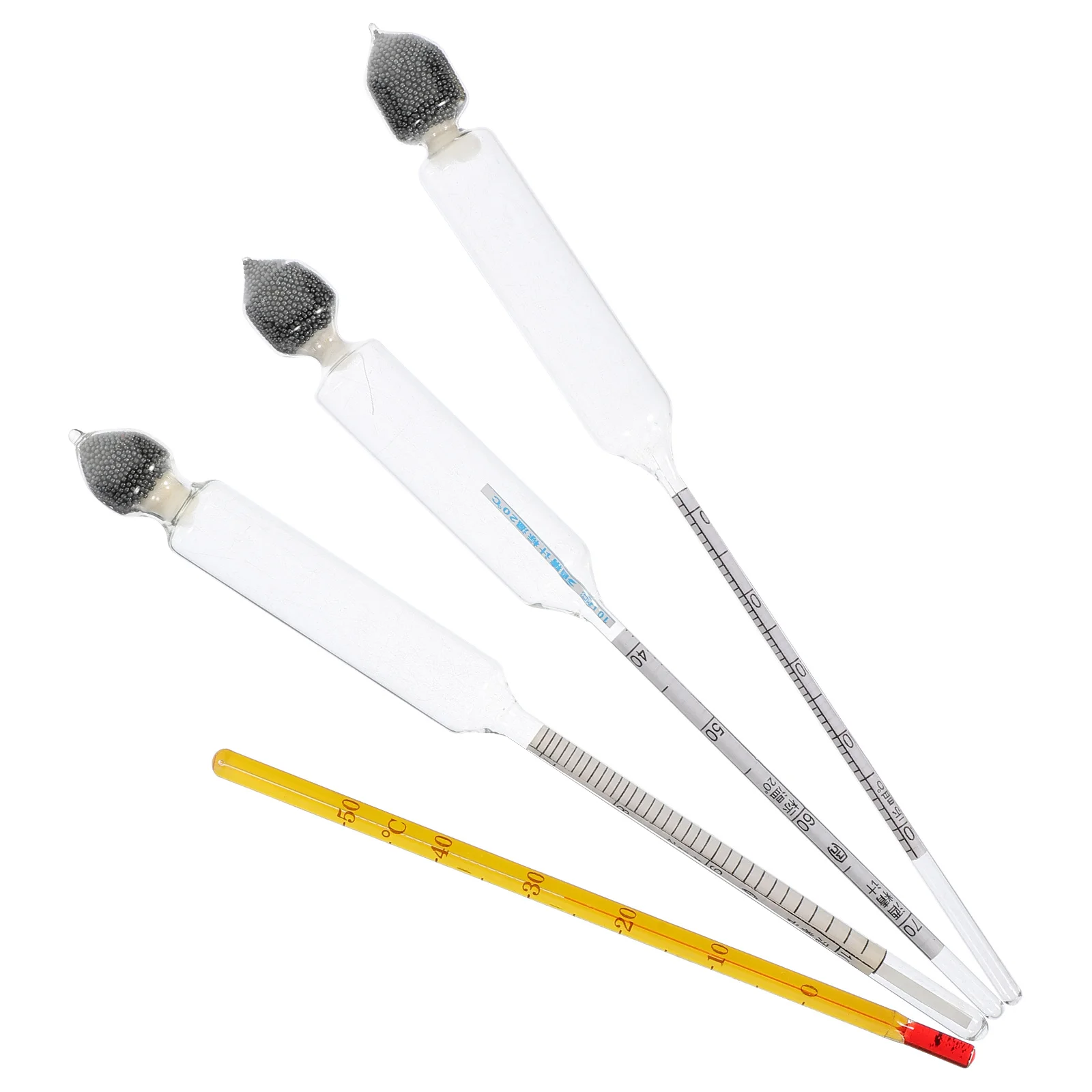 

1Set Alcohol Tester for Liquor Transparent Glass Wine Hydrometer Accurate Alcohol Concentration Measurement Essential Brewing