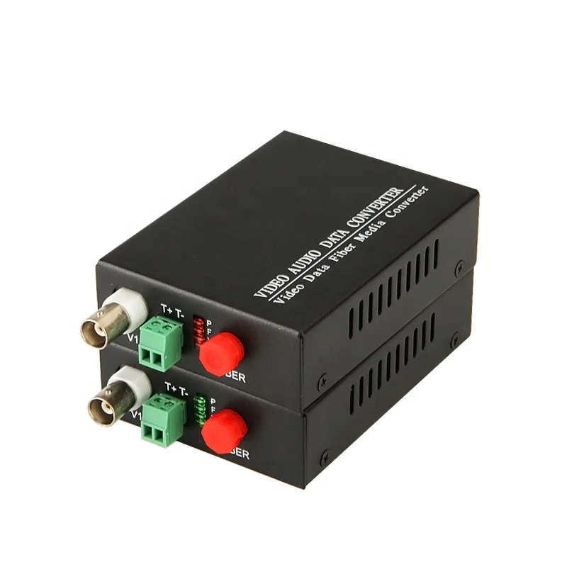 Rj45 To Bnc Video Converter 1 Pair Single Mode 1 Channel  Return Data Video To Ethernet Converter