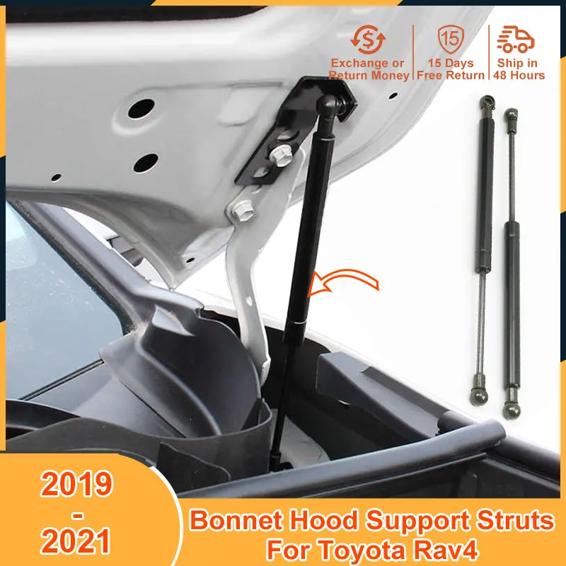 

2019-2021 Bonnet Hood Support For Toyota Rav4 2019 2020 2021 Accessories Lift Supports Strut Bars