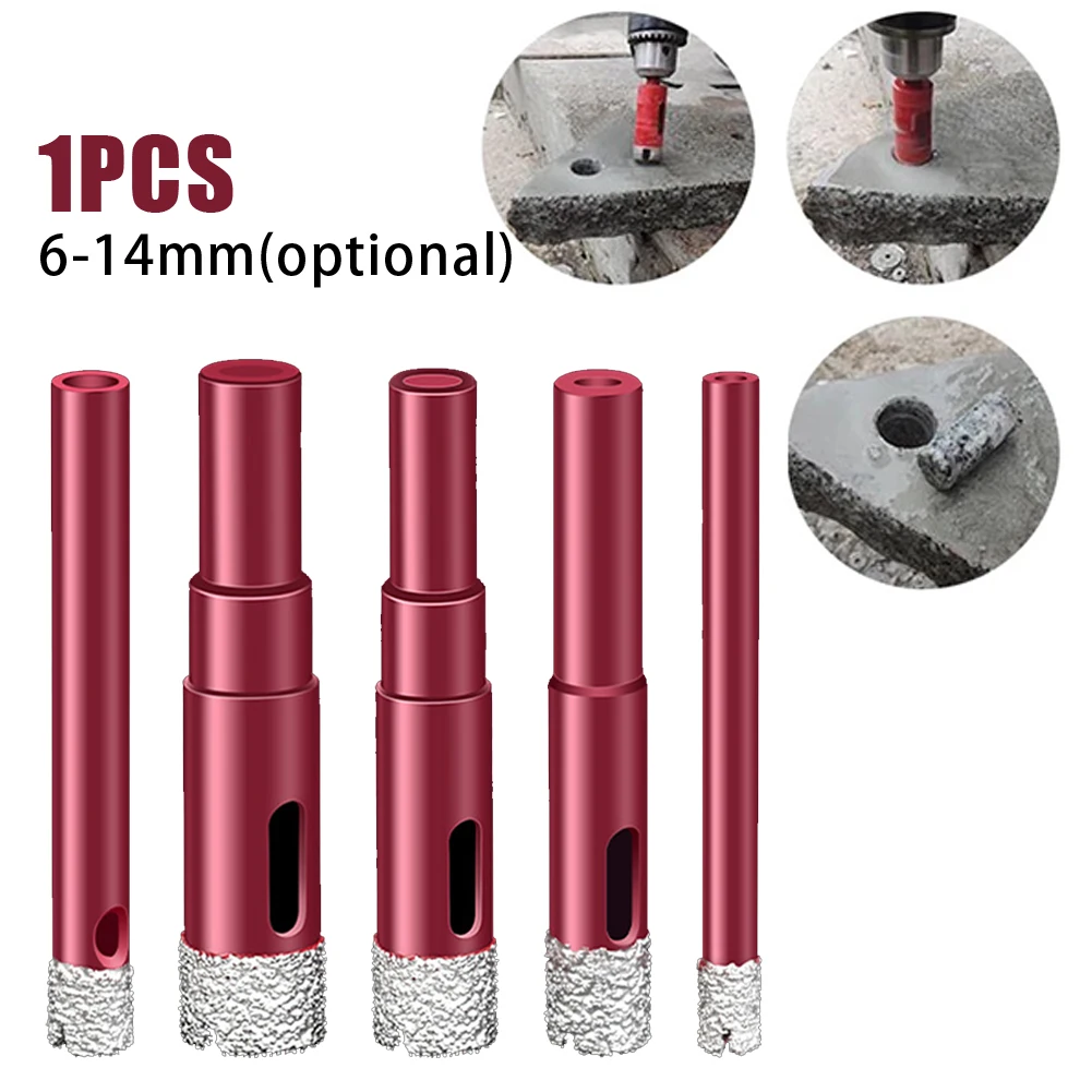 

1PCS Dry Drill Bit 6-14mm Ceramic Marble Granite Vitrified Tile Hole-Opener Bit Hole-Saw Cutter For Angle Grinder Hand Drill