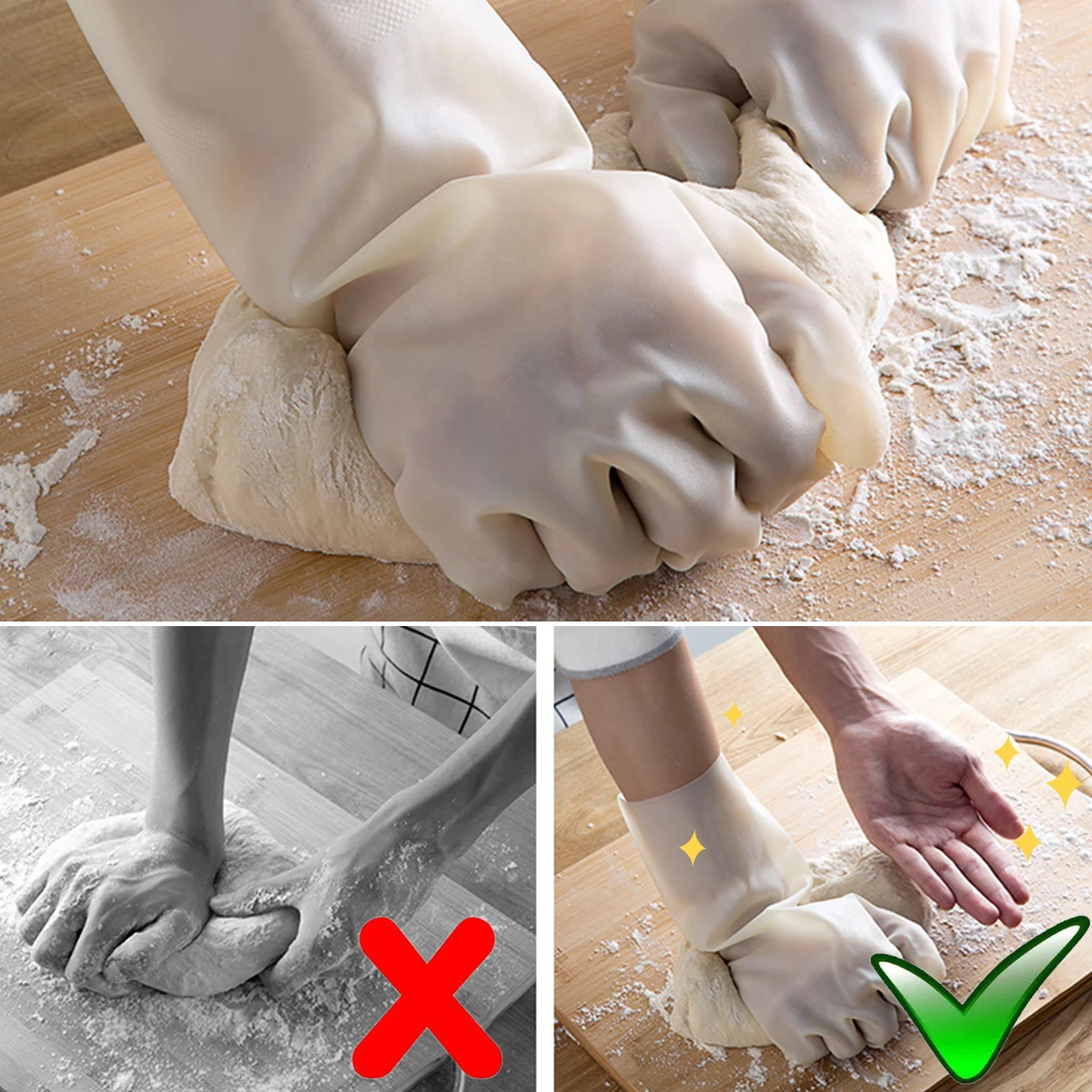 

Dishwashing Glovesheavy Duty Waterproof For Kitchen Cleaning Reusable Latex Gloves For Laundry Pet Care Gardening