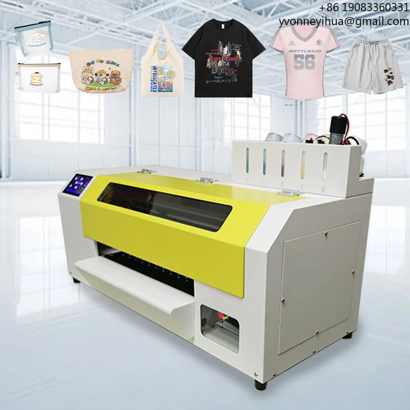 A3 طابعة DTF الرقمية 30 سنتيمتر Xp600/13200 تي شيرت DTG طابعة مسحوق صبغ آلة اهتزاز صغيرة DTG آلة تي شيرت A4