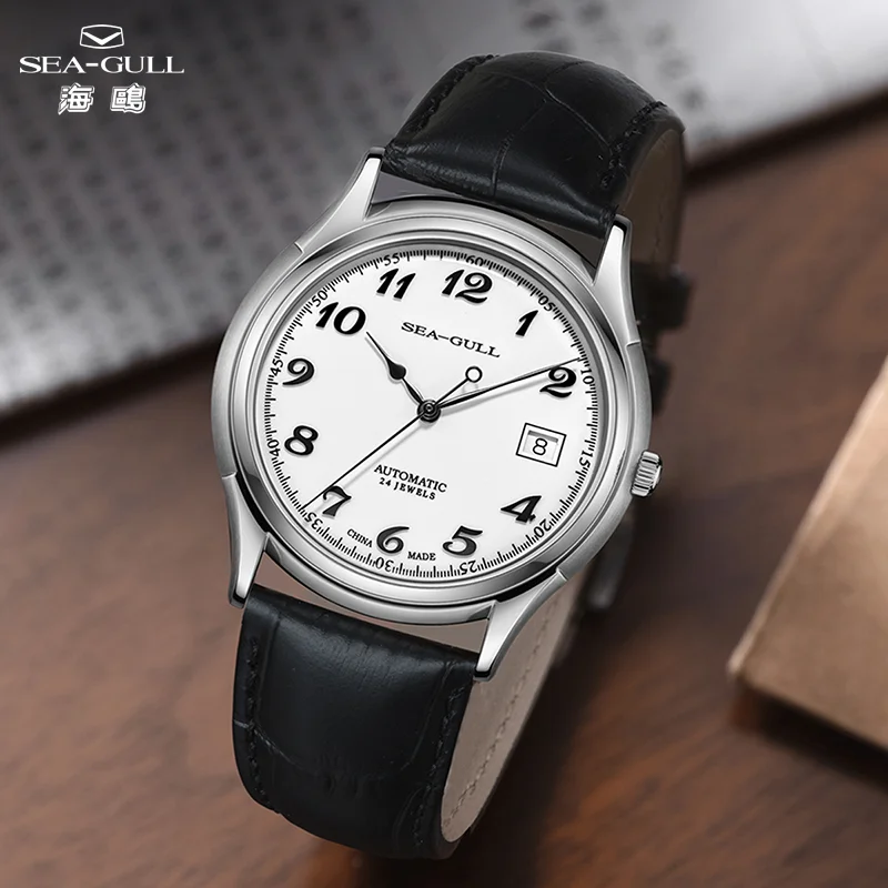 

Seagull 39mm Men Watch Retro Business Classic Automatic Mechanical Watch Ultra Thin 9mm Wristwatch Sapphire Clock 2024 New 1076