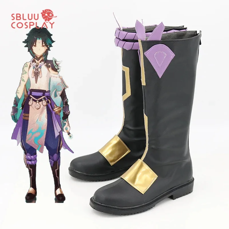 

Genshin Impact Xiao, обувь для косплея на Хэллоуин, нарядные ботинки на заказ