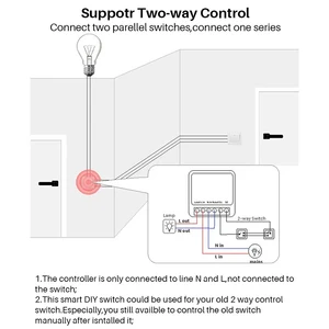 16a wifi anahtarı akıllı bir 2 yollu dıy anahtarları, devre kesici zamanlayıcı, alexa mapy ng, google ev, alice'in smartthings akıllı ev için destek devre kesici eklentisinin en büyük satışlarından 12'si-no. 4