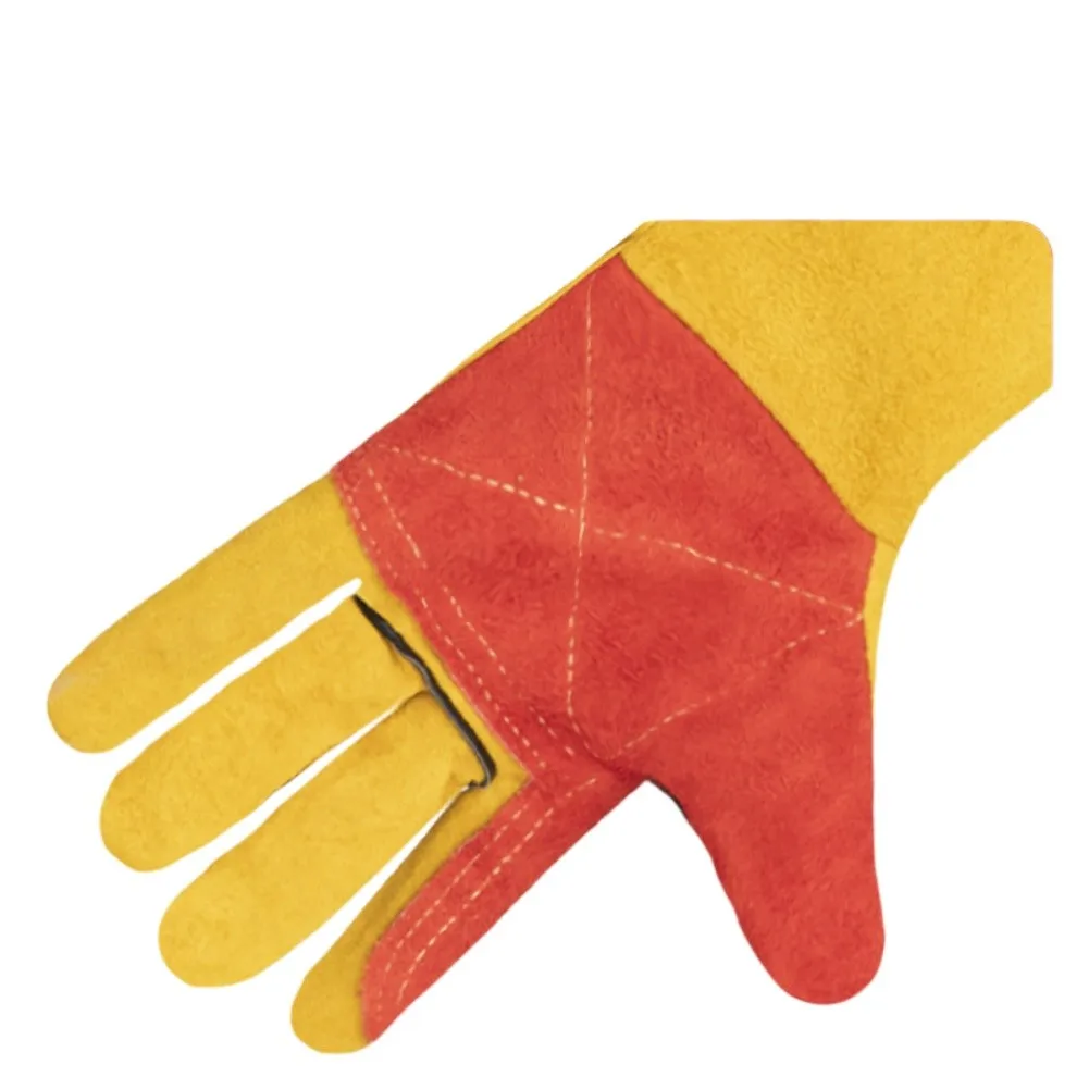 Welding Gloves 60cm Cowhide Leather with Extended Sleeve Coverage for Heat Flame and Abrasion Protection in Workshop Settings